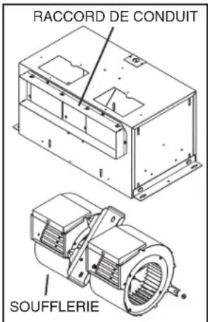 BROAN L700 - POSITIONS DE LA DÉCHARGE DE LA SOUFFLERIE - 1
