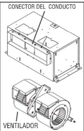 CONECTOR DEL CONDUCTO VENTILADOR