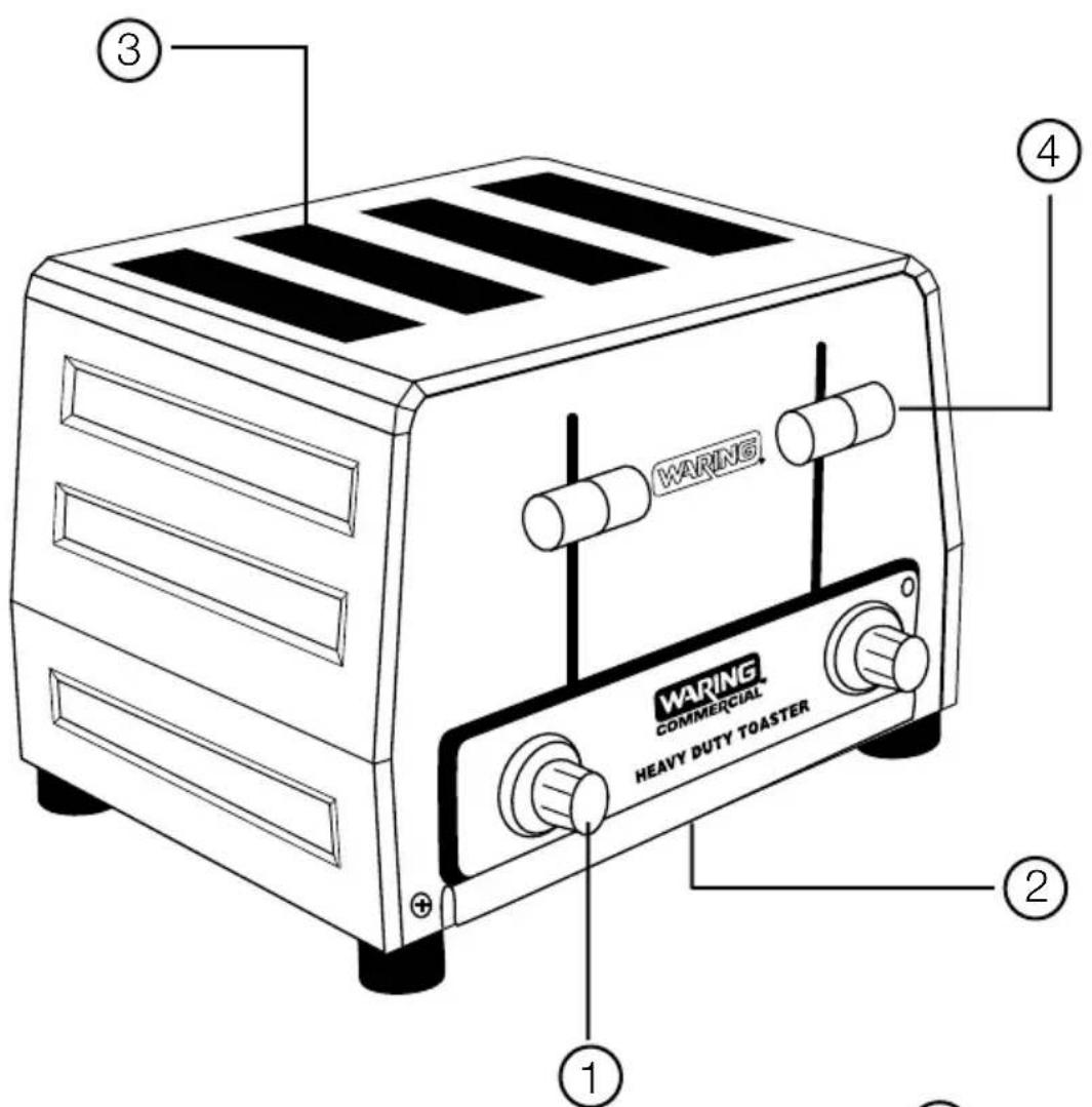 Waring Commercial WCT805B - WCT800 SERIES TOASTERS - 1