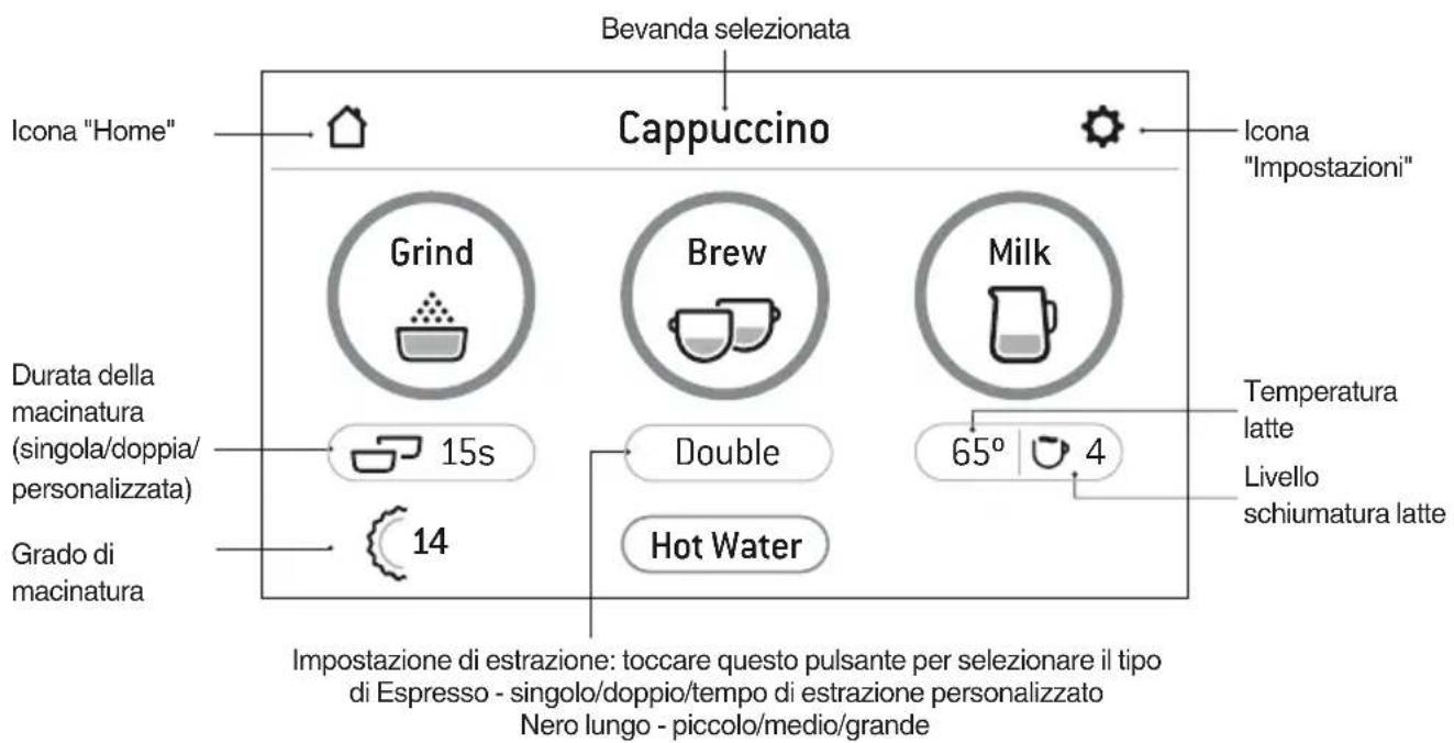SAGE the Barista Touch BES880 - SCHERMATA BEVANDA - 1