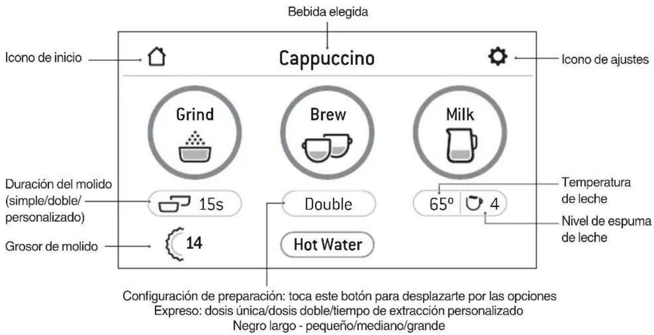 SAGE the Barista Touch BES880 - PANTALLA DE BEBIDAS - 1