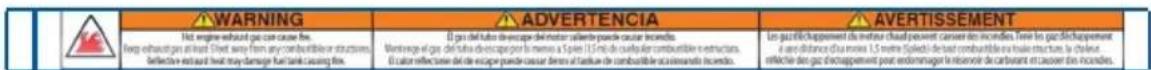 Generac GP18000EFI - Replacement Hazard Labels - 6