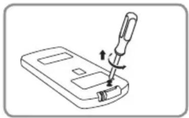 AudioAffairs TVS 264 - Batterie der Fernbedienung einlegen/wechseln - 2