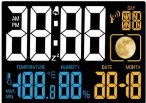 TECHNOLINE WT 537 - LCD Display: - 1