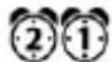 TECHNOLINE WT 494 - TO SET ALARM 1 AND ALARM 2 (default alarm time at 6:00 AM) - 1