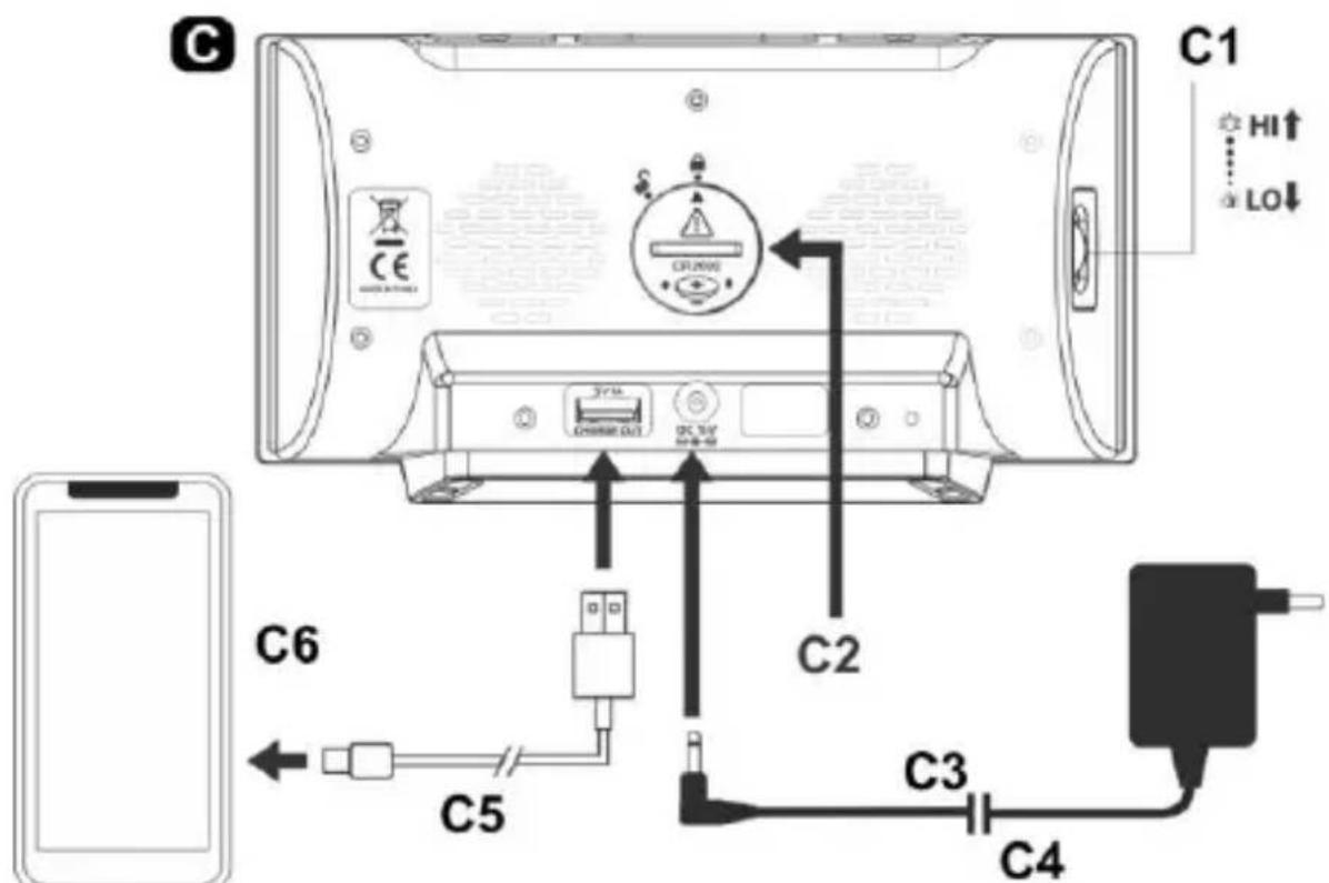 TECHNOLINE WT 494 - A - Vista superior - 2