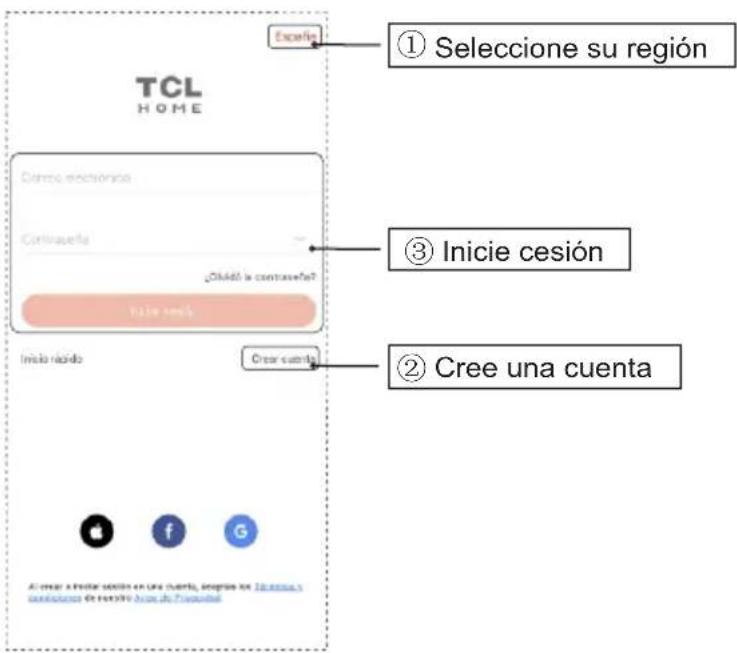 TCL SW2000B - Cree una cuenta TCL (consulte las instrucciones de usuario en la aplicación para obtener más detalles) - 1