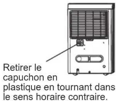 Retirer le capuchon en plastique en tournant dans le sens horaire contraire.