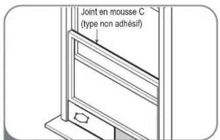 MIDEA MP10STWBA2RCM - Type 1 : installation de fenêtre à guillotine - 3