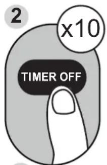 MIDEA MP10STWBA2RCM - TIMER OFF function - 2