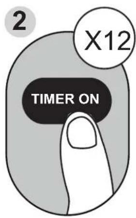 MIDEA MP05SRWBA3RCM - Réglage des fonctions TIMER ON et TIMER OFF en même temps - 2