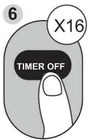 MIDEA MP05SRWBA3RCM - Réglage des fonctions TIMER ON et TIMER OFF en même temps - 6