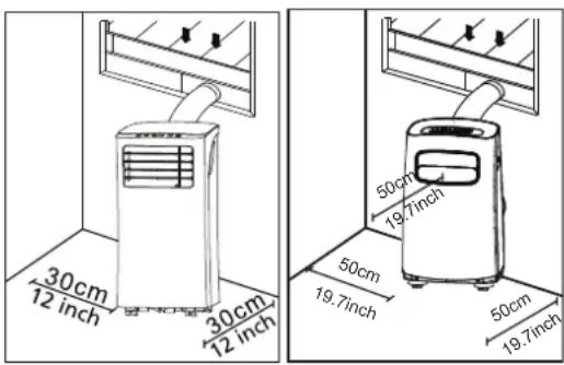 MIDEA MP12DWWBA2RCM - Choosing The Right Location - 1