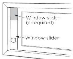 MIDEA MP12DWWBA2RCM - Type 1: Hung window installation - 6