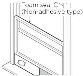 MIDEA MP12DWWBA2RCM - Type 1: Hung window installation - 2