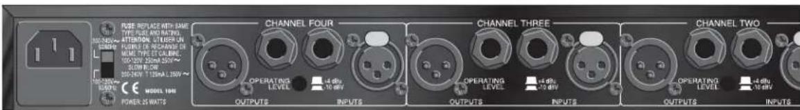DBX 1046 - Rear Panel - 1