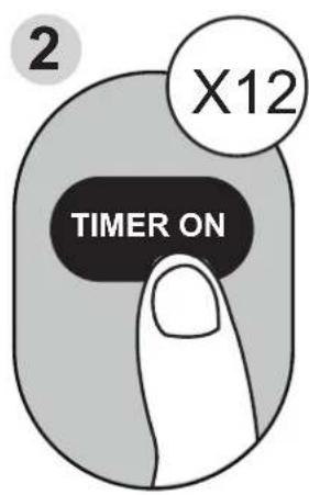 MIDEA MP10SCWBA2RCM - Setting both TIMER ON and TIMER OFF at the same time - 2