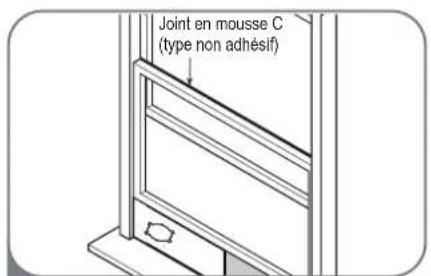 MIDEA MP10SCWBA2RCM - Type 1 : installation de fenêtre à guillotine - 3