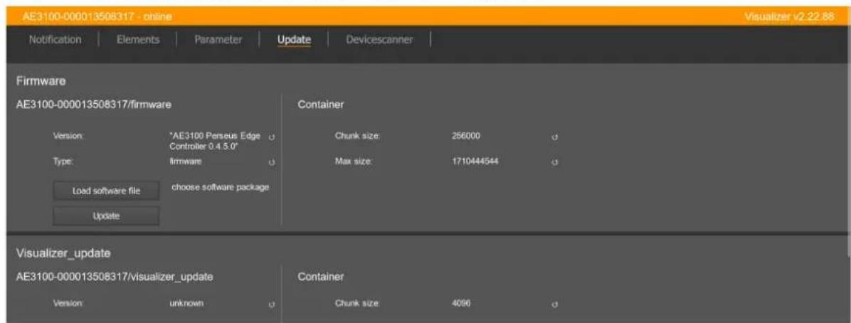 IFM AE3100 - Mettre à jour le logiciel système via IoT-Core Visualizer - 1