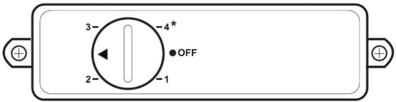 3- 4* 2- 1 OFF
