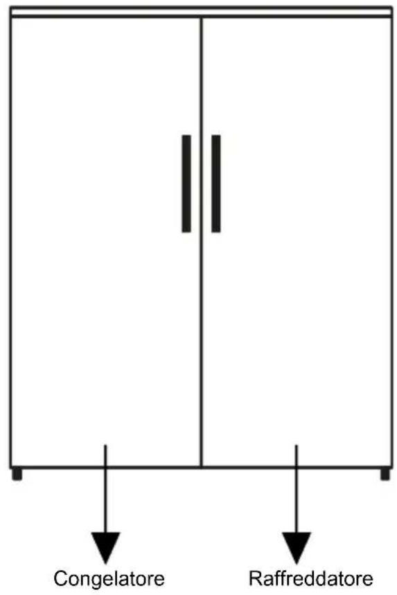 BEKO B3RMFNE314W1 - Installazione affiancata del frigorifero e del congelatore - 1