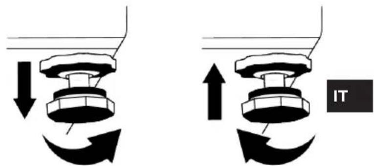 BEKO B3RMFNE314W1 - Regolazione delle gambe - 1