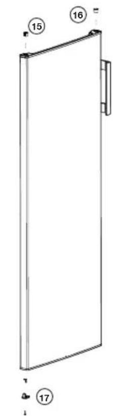 BEKO RFSM200T40WN - Türanschlag umkehren - 4