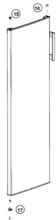 BEKO RFSM200T40WN - Reversing the doors - 4