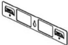 BEKO BHCA62422BBH - Wall mounting part - 1