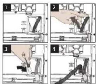 BEKO DH8733GA0MM - De waterafvoerslang aansluiten - 1