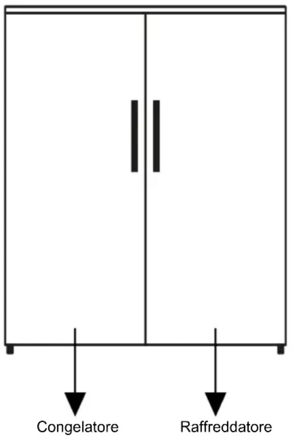 BEKO B5RMFNE314X - Installazione affiancata del frigorifero e del congelatore - 1