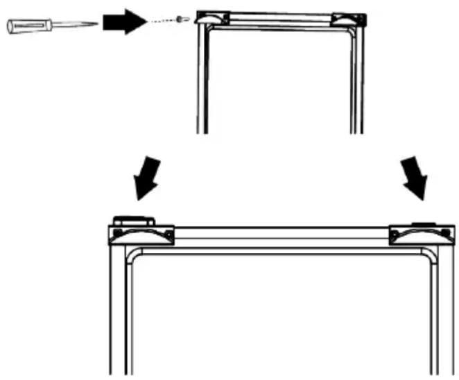 BEKO B5RFNE315XP - Anbringen der Kunststoffkeile - 1