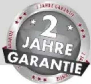 2 JAHRE GARANTIE GARANTIE 2 JAHRE GARANTIE