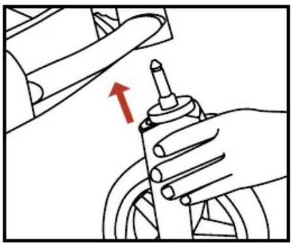 Qtus DuetPro - • Install / remove the front wheels - 1
