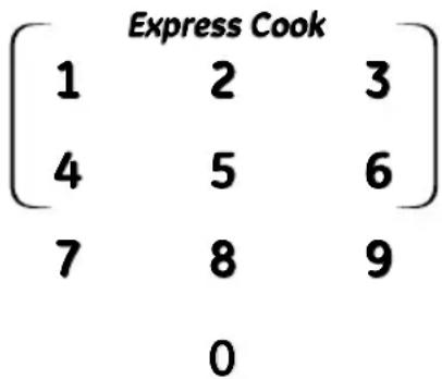 Express Cook 1 2 3 4 5 6 7 8 9 0