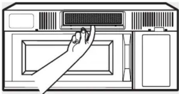 GE Adora DVM1950DRBB - To Remove the Charcoal Filter - 1