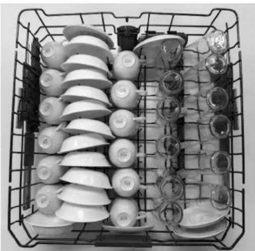 GE Adora DDT700SGNBB - Place Settings - Upper Rack - 4
