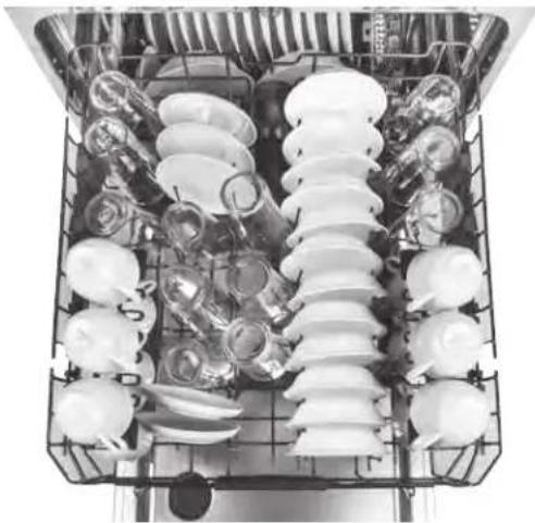 GE Adora DDT595SGJBB - couverts - Panier supérieur - 1