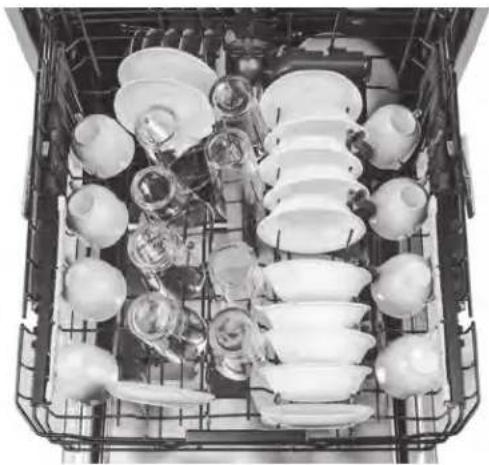 GE Adora DDT595SGJBB - Configuraciones de 8 lugares - Estante Superior - 2