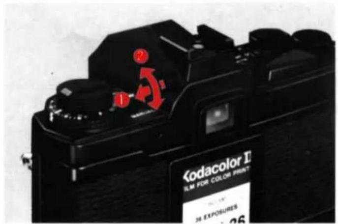 OLYMPUS OM4 - Prises de vues avec les piles epuissées Cómo disparar cuando están gastadas las pilas - 4