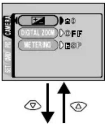 OLYMPUS Camedia C2 Zoom - USING THE MENUS AND TABS - 7