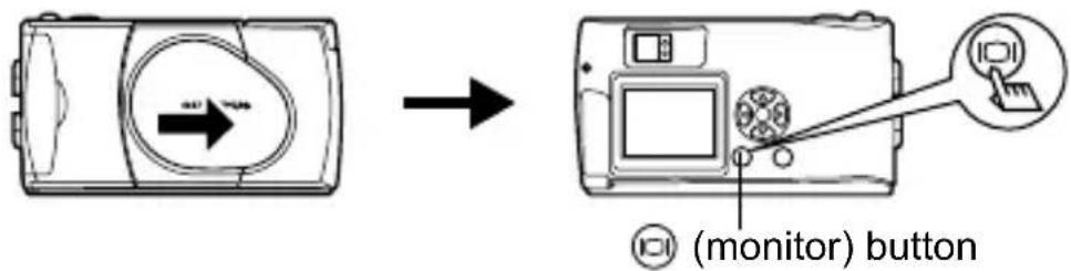 OLYMPUS Camedia C2 Zoom - Power off: Close the lens barrier slightly until it just touches the lens barrier. - 4