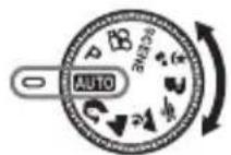 OLYMPUS Camedia X550 - Set the mode dial to AUTO, and press the POWER switch. - 2