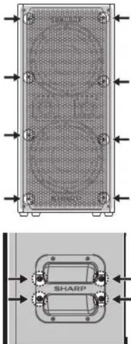 SHARP SumoBox CPLS100 - NOTE: - 1
