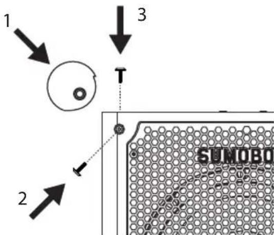 SHARP SumoBox CPLS100 - Protezione spigoli e griglia - 1