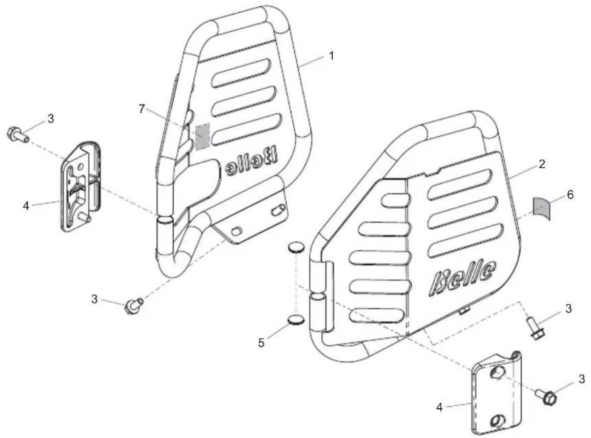 Lescha BELLE RTX 66 - Side Guard, Carène Latéral, Defensa Lateral, Guarda Lateral - 1