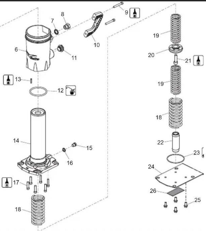 Lescha BELLE RTX 66 - Gearbox Assembly, Ensemble Boîte de Vitesses, - 1