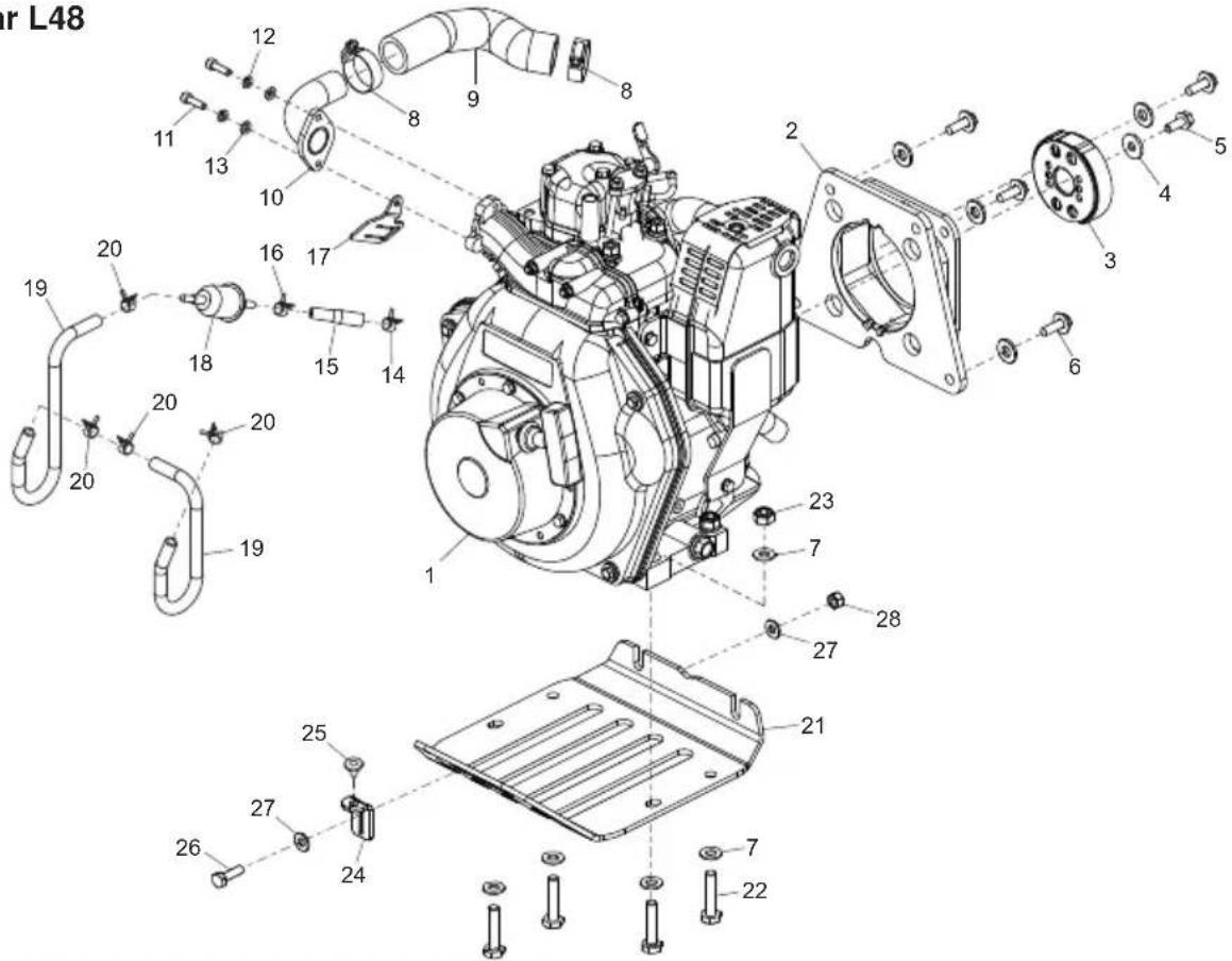 Lescha BELLE RTX 66 - Engine Assembly, Ensemble Moteur, Conjunto del Motor, Conjunto do Motor - 2