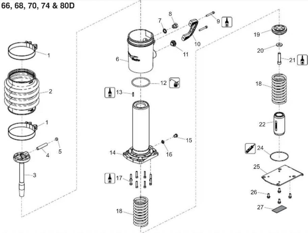 Lescha BELLE RTX 66 - Benenhed, Assemblaggio Gamba - 1