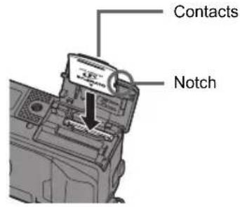OLYMPUS Camedia C7000 Zoom - Insert the card. - 1